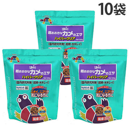 キョーリン ひかり 超おおきなカメのエサ ハイパークリア 600g×10袋