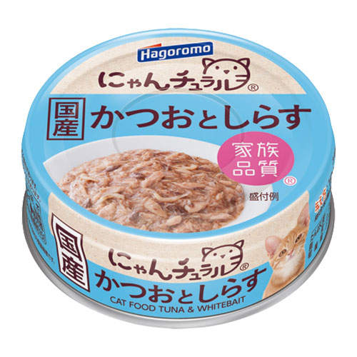 【ポイント10倍】はごろもフーズ にゃんチュラル かつおとしらす 70g