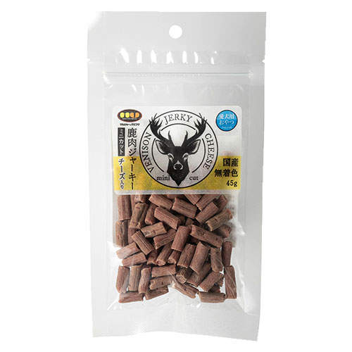 マルジョー＆ウエフク 鹿肉ジャーキー ミニカット チーズ 45g