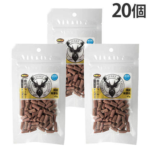 マルジョー＆ウエフク 鹿肉ジャーキー ミニカット チーズ 45g×20個
