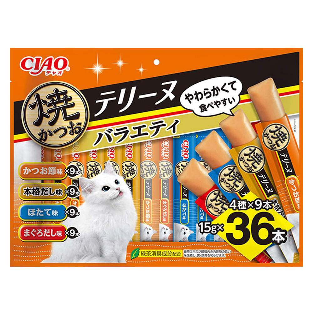 【ポイント10倍】いなば 焼かつお テリーヌ バラエティ 36本入