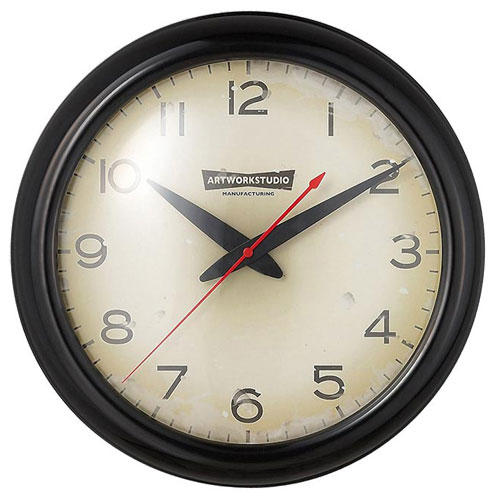 【ポイント10倍】アートワークスタジオ 掛け時計 Franklin-clock フランクリンクロック ブラック/ビンテージ TK-2071BK/VI