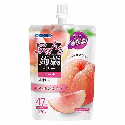 オリヒロ ぷるんと蒟蒻ゼリー スタンディング　ピーチ 130g