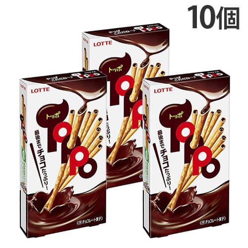 売切れ御免 賞味期限:26.01.31 トッポ チョコレート ロッテ 2袋入 10個