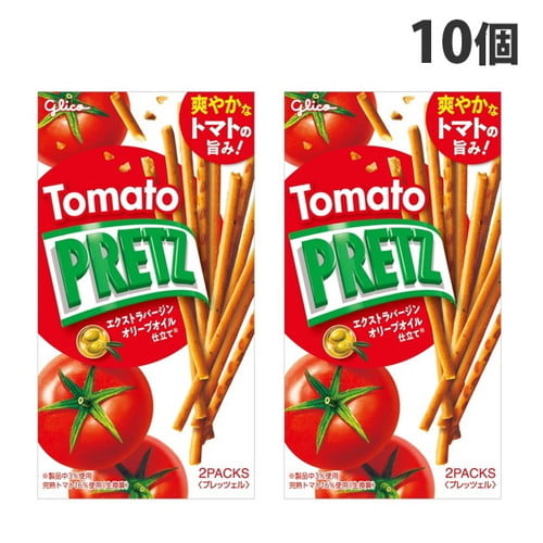 【WEB限定価格】グリコ トマトプリッツ 60g×10個
