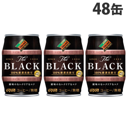 【送料弊社負担】ダイドー ザ・ブラック 185g×48缶【他商品と同時購入不可】