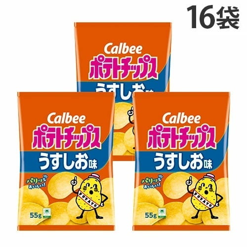 カルビー ポテトチップス うすしお味 55g×16袋