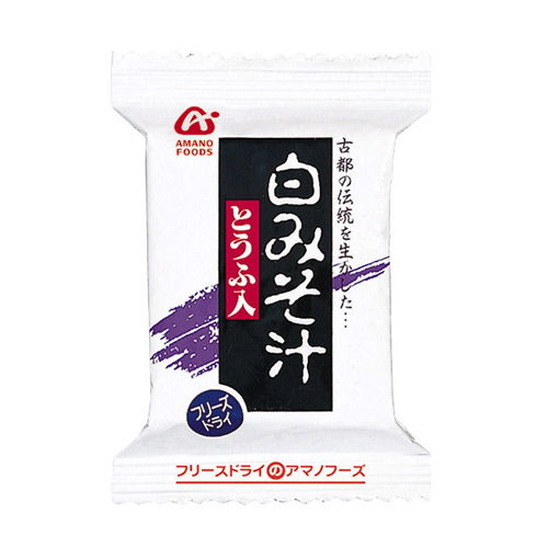アマノフーズ とうふ入 白みそ汁 9g