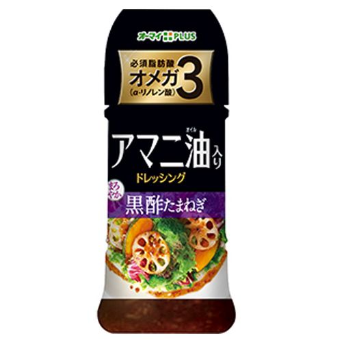 日本製粉 アマニ油入りドレッシング 黒酢たまねぎ 150ml