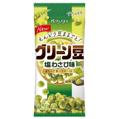 春日井製菓 グリーン豆 わさび味 38g