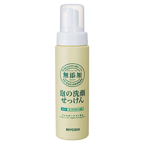 ミヨシ石鹸 無添加 泡の洗顔せっけん 200ml