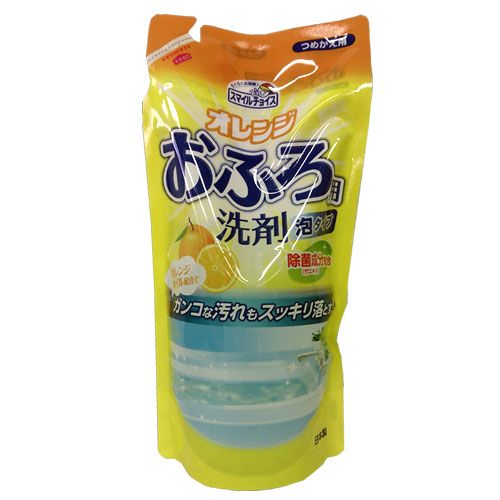 ミツエイ スマイルチョイス おふろ用洗剤 泡タイプ オレンジ 詰替用 350ml