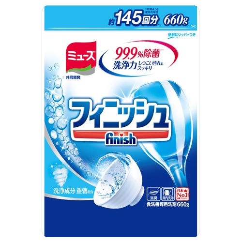 レキットベンキーザー・ジャパン 食洗機用洗剤 ミューズ フィニッシュ パワー&ピュア パウダー 重曹配合 詰替 660g