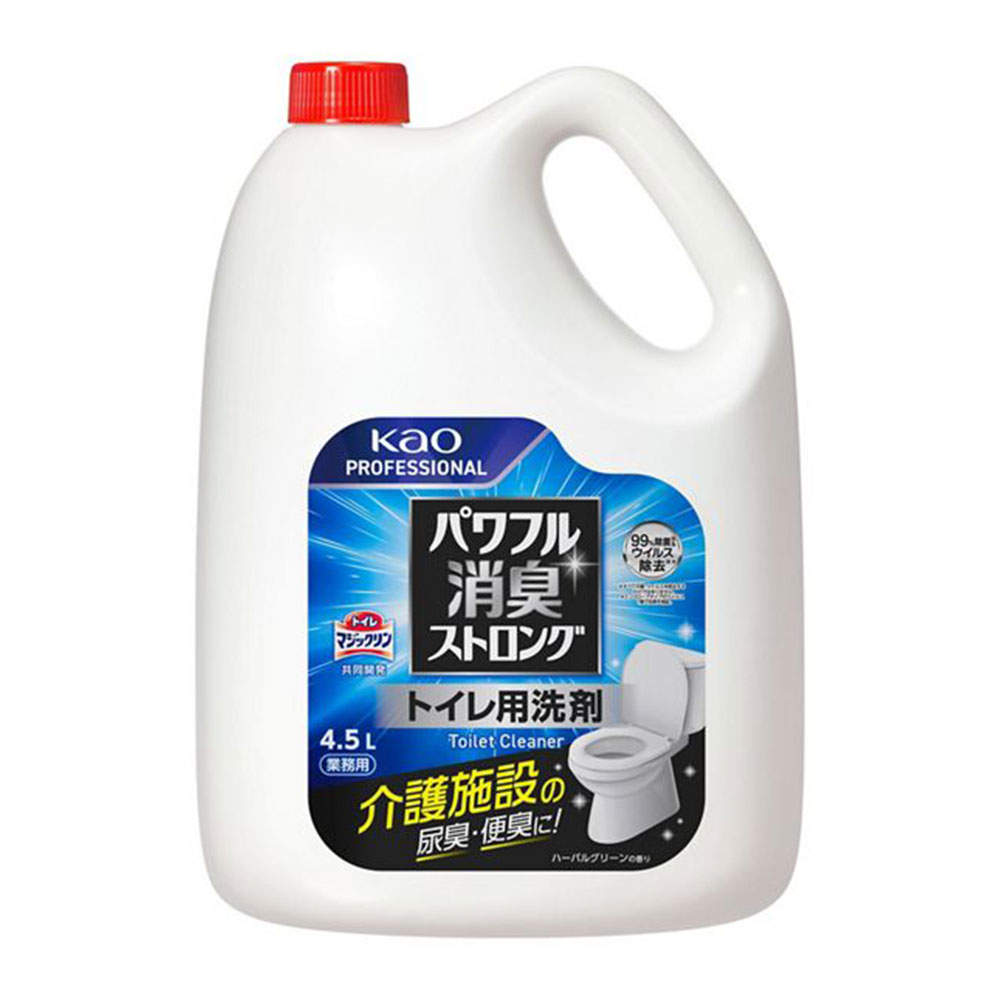 【送料弊社負担】花王 パワフル消臭ストロング トイレ用洗剤 業務用 4.5L【他商品と同時購入不可】