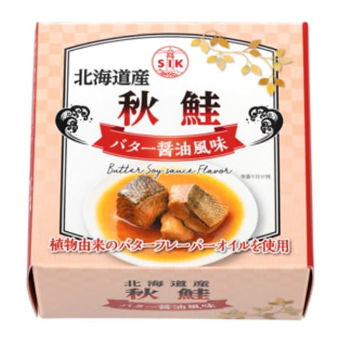 信田缶詰 北海道産秋鮭のバター醤油味 85g