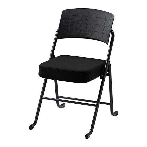 サンケイ 折りたたみ椅子 厚張り バネ座 布張り ブラック CFJ22-MY-PST-BK