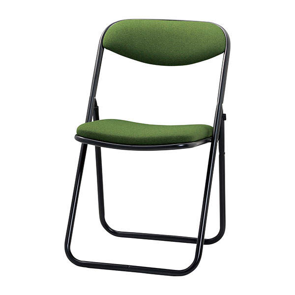 サンケイ 折りたたみ椅子 厚張り 布張り 連結可能 ブラックフレーム ダークグリーン SCF20-MYD-PST-MDG
